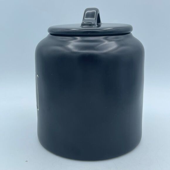 Rae Dunn by Magenta Black COOKIES Canister White Lettering 7.5” #181 - Picture 2 of 9